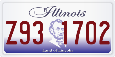 IL license plate Z931702
