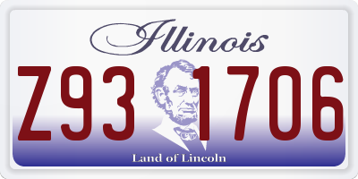 IL license plate Z931706