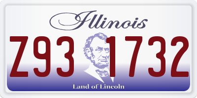IL license plate Z931732