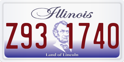 IL license plate Z931740