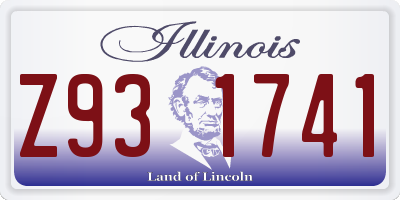 IL license plate Z931741