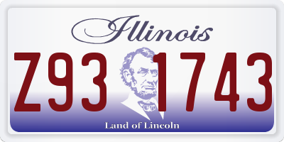 IL license plate Z931743