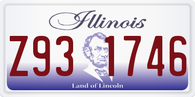 IL license plate Z931746