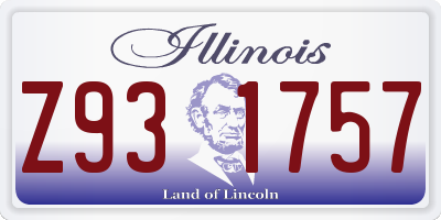 IL license plate Z931757