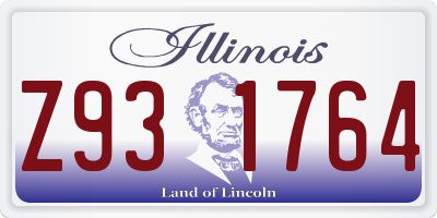 IL license plate Z931764
