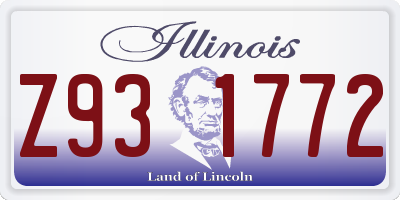 IL license plate Z931772