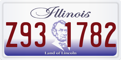 IL license plate Z931782