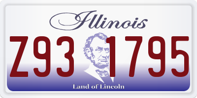IL license plate Z931795