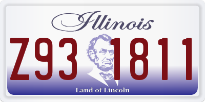 IL license plate Z931811