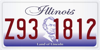IL license plate Z931812
