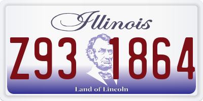 IL license plate Z931864