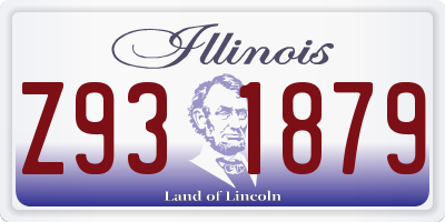 IL license plate Z931879