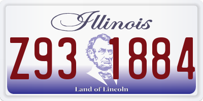 IL license plate Z931884
