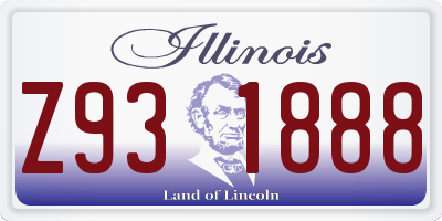 IL license plate Z931888