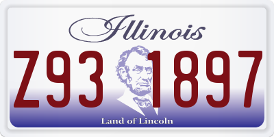 IL license plate Z931897