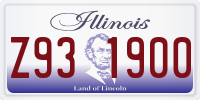 IL license plate Z931900