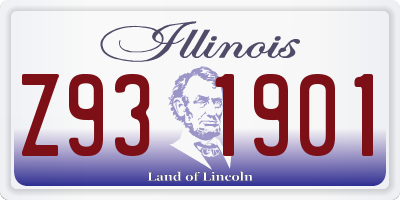 IL license plate Z931901