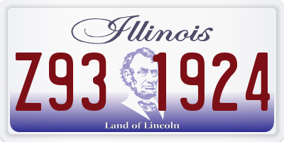 IL license plate Z931924