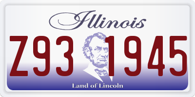 IL license plate Z931945