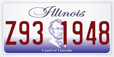 IL license plate Z931948