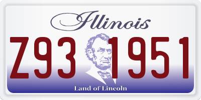 IL license plate Z931951