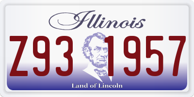 IL license plate Z931957