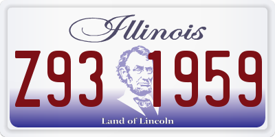 IL license plate Z931959