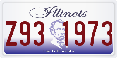 IL license plate Z931973