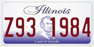IL license plate Z931984