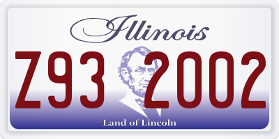 IL license plate Z932002