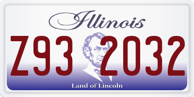 IL license plate Z932032
