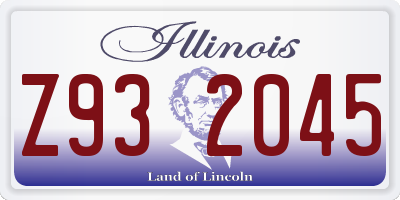IL license plate Z932045