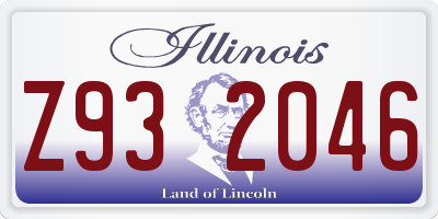IL license plate Z932046