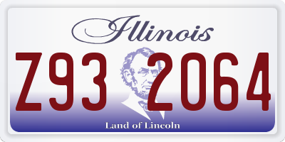 IL license plate Z932064