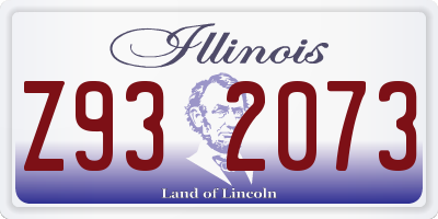 IL license plate Z932073
