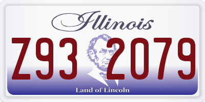 IL license plate Z932079