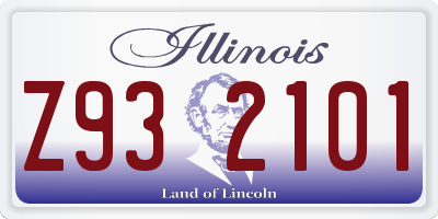 IL license plate Z932101