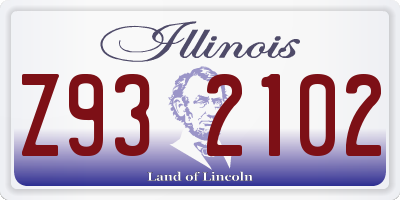 IL license plate Z932102