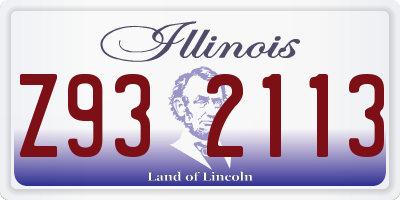 IL license plate Z932113