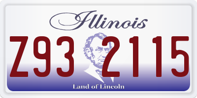 IL license plate Z932115