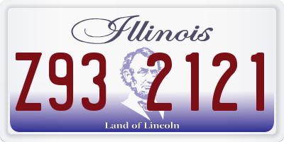 IL license plate Z932121