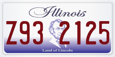 IL license plate Z932125