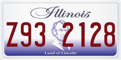 IL license plate Z932128