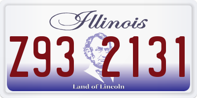 IL license plate Z932131