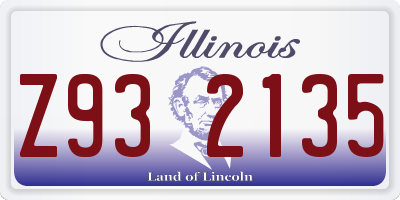 IL license plate Z932135