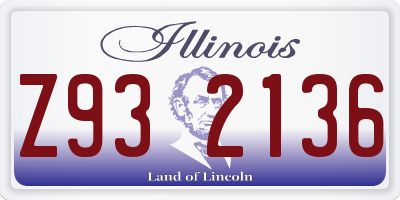 IL license plate Z932136