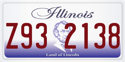 IL license plate Z932138
