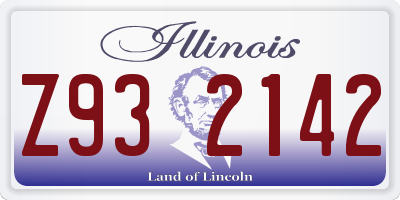 IL license plate Z932142