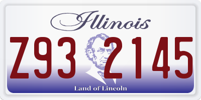 IL license plate Z932145