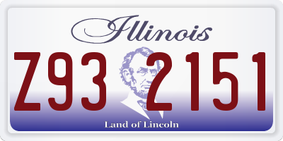IL license plate Z932151